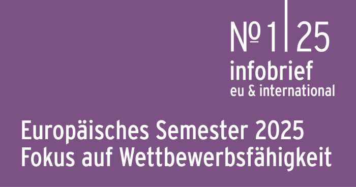 Infobrief 1|24 | Wegerer: Europäisches Semester 2025: Fokus Wettbewerbsfähigkeit © AK WIEN Infobrief 1|25 | Wegerer: Europäisches Semester 2025: Fokus Wettbewerbsfähigkeit