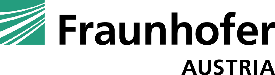 dynamische weiße Streifen auf grünem Hintergrund - Fraunhofer Austria © Fraunhofer Austria Logo Fraunhofer Austria