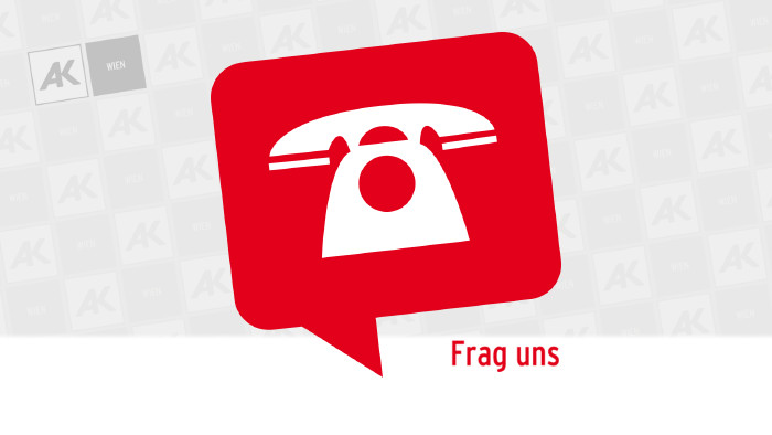 Sprechblase mit Telefon © AK Wien Sprechblase mit Telefon